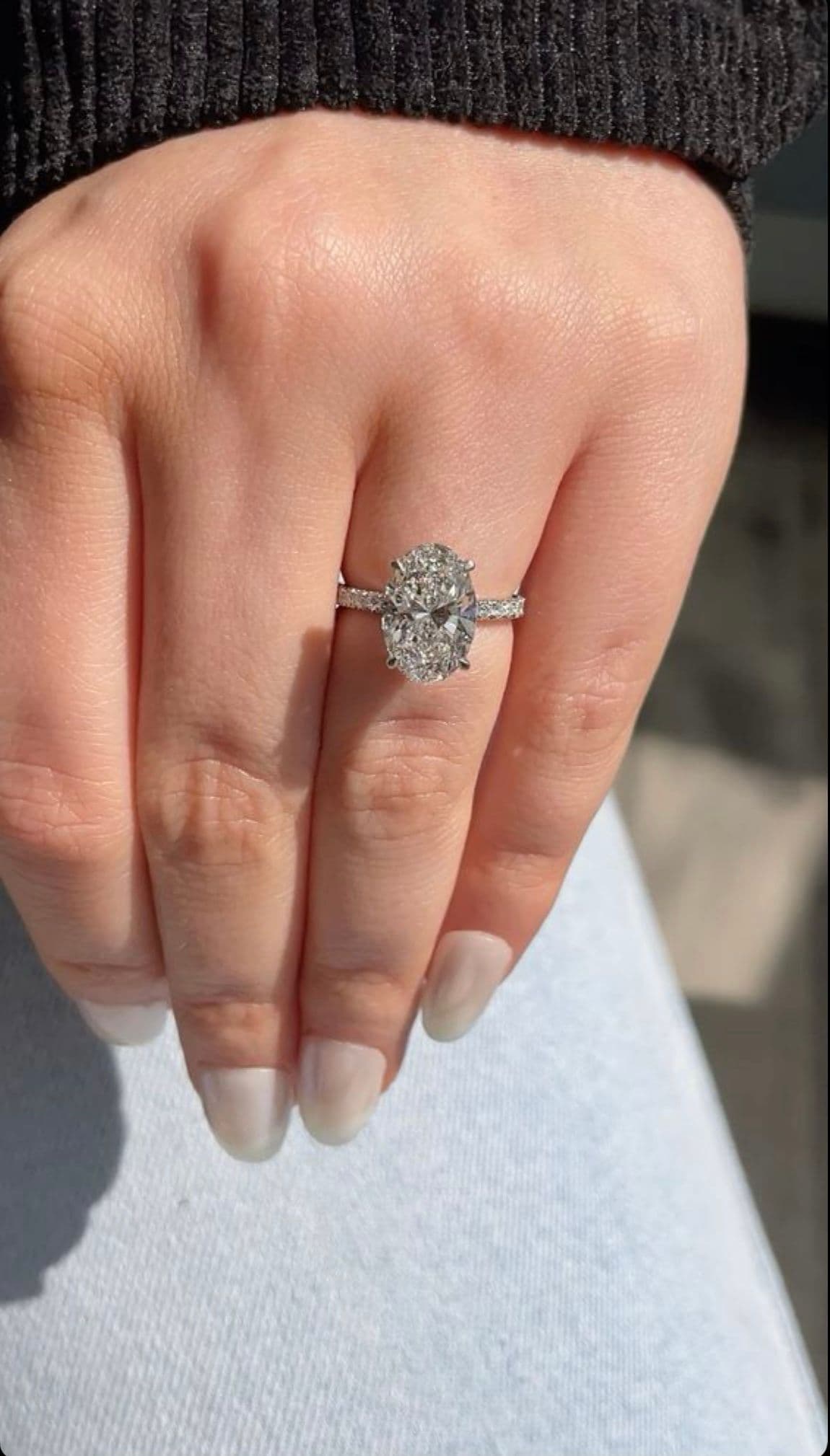 خاتم الفضه البيضاوي💎